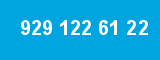 929 122 61 22 929 122 61 22